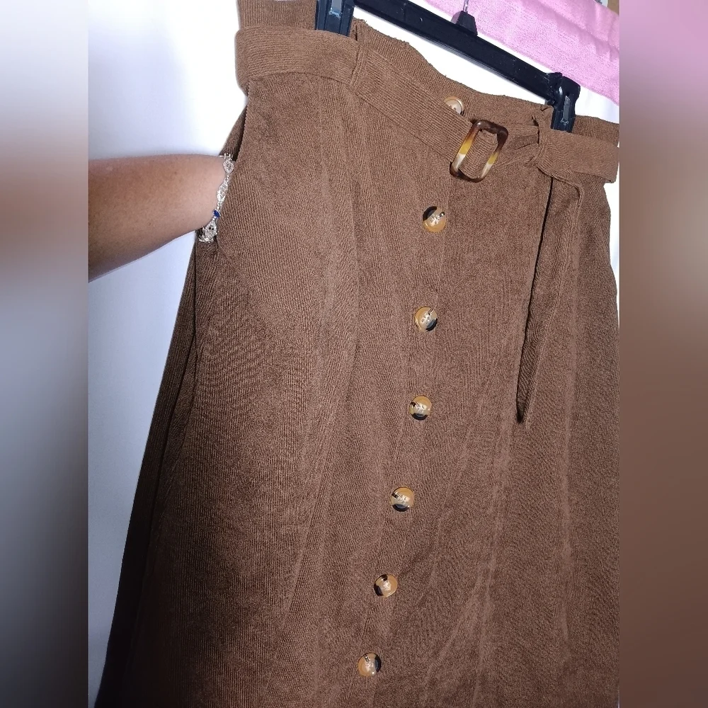 Allegra Brown Button-Up Cape